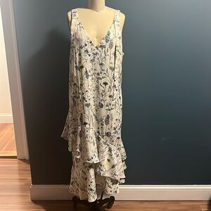 H&M watercolor floral printed dress